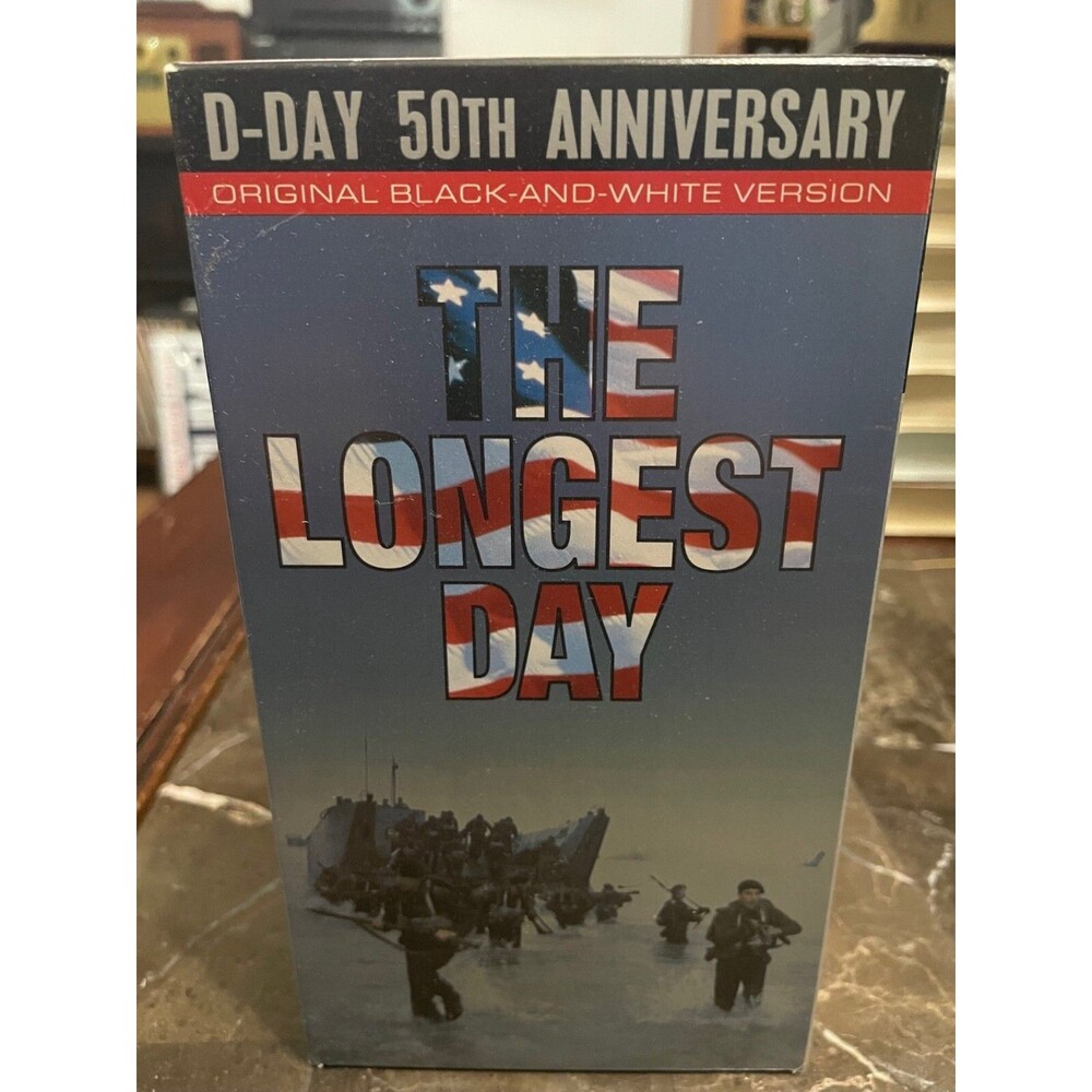 The Longest Day (VHS, 1994, 2-Tape Set) 50th Anniversary Ed.